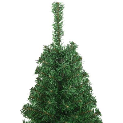 vidaXL Árvore de Natal artificial com ramos grossos 150 cm PVC verde
