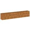 vidaXL Canteiro elevado de jardim 385x50x69 cm A&ccedil;o Corten