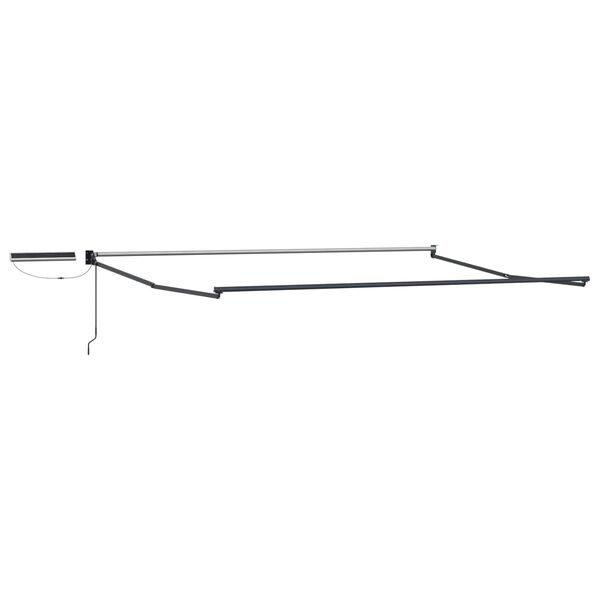 vidaXL Toldo Retr&aacute;til El&eacute;trico Vermelho e Branco 4 &times; 3 m