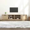 vidaXL Arm&aacute;rios TV 2pcs 80x35x36,5cm madeira proc. cor carvalho sonoma