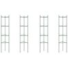 vidaXL Suportes para tomateiros 4 pcs 154 cm a&ccedil;o e PP