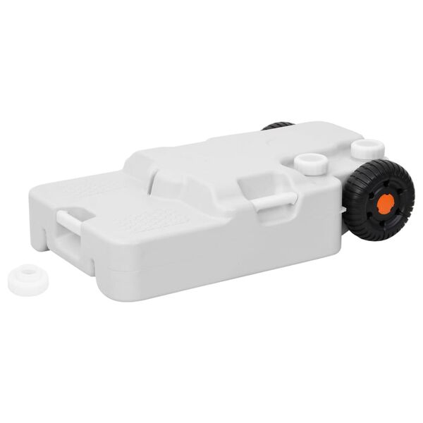 vidaXL Tanque de &aacute;gua com rodas para campismo 30 L cinzento