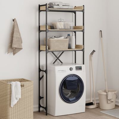 vidaXL Estante p/ máquina de lavar derivados madeira carvalho sonoma