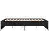 vidaXL Estrutura de cama 120x190 cm derivados de madeira/metal preto