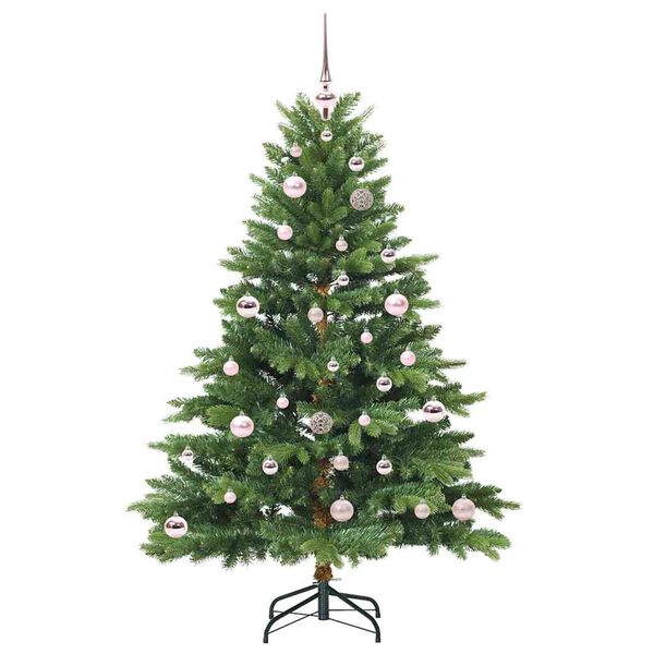 vidaXL &Aacute;rvore de Natal Artificial com 150 LEDs Verde 150 cm PE e PVC