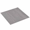vidaXL Pranchas de Piso Autoadesivo Cinza e Madeira 30,5 x 30,5 cm