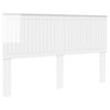 vidaXL Cabeceira Branco Brilhante 160 cm Madeira processada