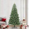 vidaXL &Aacute;rvore de Natal com 300 LEDs com suporte Verde 240 cm PVC