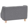 vidaXL Sofá para cães 60x37x39 cm linho cinzento