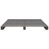 vidaXL Estrutura de cama em paletes pinho maci&ccedil;o 200x200 cm cinzento
