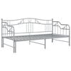 vidaXL Estrutura sofá-cama de puxar 90x200 cm metal cinzento