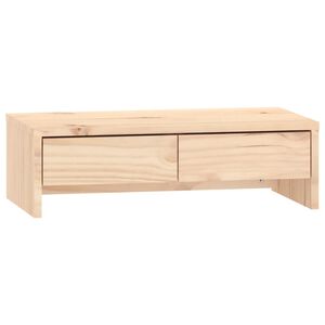 vidaXL Suporte para monitor 50x27x15 cm madeira de pinho maci&ccedil;a