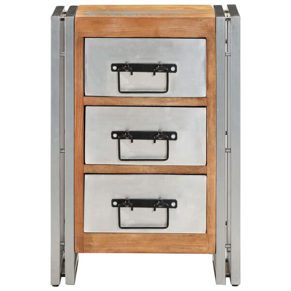 vidaXL Arm&aacute;rio de gavetas 40x30x60 cm madeira recuperada maci&ccedil;a