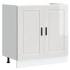 vidaXL Gabinete Base para Pia Porto 2 pcs Branco Madeira processada