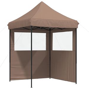 vidaXL Tenda de Festa 200 x 200 x 306 cm Castanho Tecido Oxford