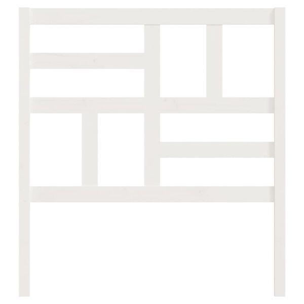 vidaXL Cabeceira de cama 96x4x104 cm pinho maci&ccedil;o branco