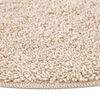 vidaXL Tapete Shaggy Antiderrapante Creme 90 x 90 cm PP