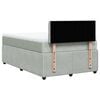 vidaXL Cama boxspring c/ colch&atilde;o 120x200 cm veludo cinzento-claro