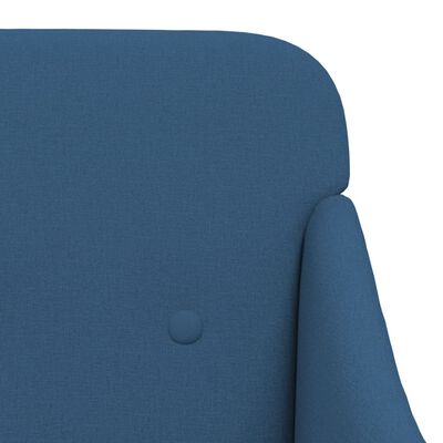 vidaXL Cadeira com apoio de braços 63x76x80 cm tecido azul