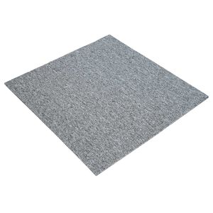 vidaXL Azulejo de Carpete Cinzento-claro 50 x 50 cm 36 unid.