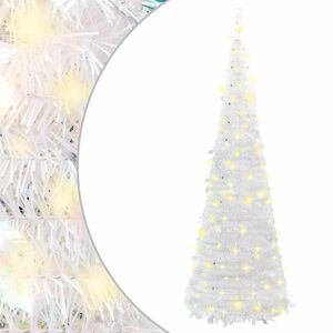 vidaXL &Aacute;rvore de Natal artificial pop-up c/ 50 luzes LED 120 cm branco