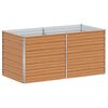 vidaXL Canteiro de jardim elevado Marrom Claro 160 x 80 x 77 cm