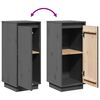 vidaXL Aparadores 2 pcs 31,5x34x75 cm madeira de pinho maci&ccedil;a cinza