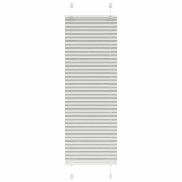 vidaXL Cinzento Luz Plissada Cega 45x100 cm Largura Tecido 44,4 cm