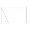 vidaXL Cerca com Postes Prateado 1.4 x 100 m Aço revestido de PVC