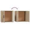 vidaXL Mesas de cabeceira 2 pcs 50x39x47 cm cor carvalho sonoma