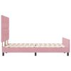 vidaXL Cama Box com cabeceira Rosa 140 x 200 cm Veludo