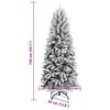 vidaXL &Aacute;rvore de Natal Artificial com 150 LEDs Branco 150 cm
