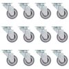 vidaXL Rodas girat&oacute;rias 12 pcs 50 mm