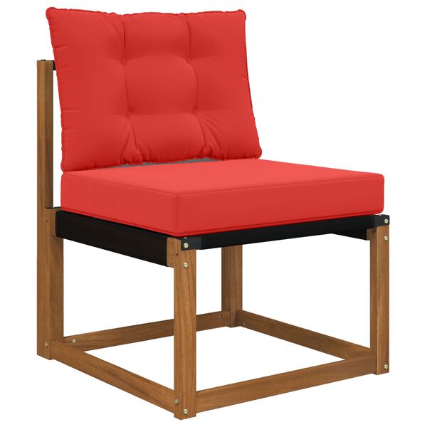 vidaXL Almofada para Sof&aacute; Externo 2 pcs Vermelho Poli&eacute;ster