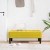 vidaXL banco com almofada Amarelo 113 x 57 x 39 cm Veludo