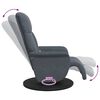 vidaXL Cadeira de Massagem Recliner Cinza Escuro 91 x 71 x 105 cm