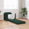 vidaXL Sof&aacute;-Cama 60cm Verde Escuro Veludo