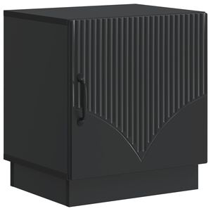 vidaXL Mesa-de-cabeceira Preto 43 x 34,5 x 47 cm Derivados de Madeira