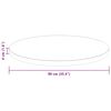 vidaXL Tampo de Mesa Marrom Claro &Oslash; 90 x 4 cm