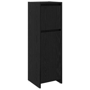vidaXL Arm&aacute;rio de Banheiro Carvalho Preto 30 x 30 x 95 cm