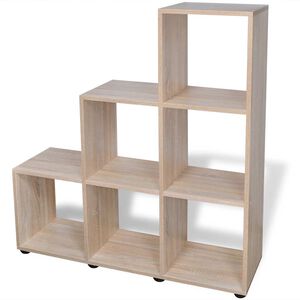 vidaXL Estante escada/prateleira 107 cm cor carvalho