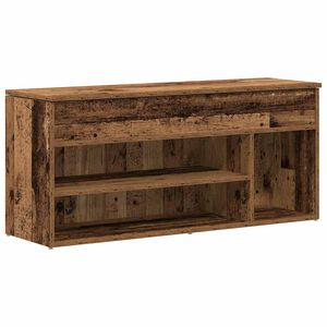 vidaXL Sapateira 102x30,5x45 cm derivados de madeira madeira velha