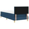 vidaXL Cama Box com almofada com cabeceira Azul 100 x 200 cm tecido