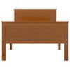 vidaXL Estrutura de cama 90x200 cm pinho maciço castanho mel