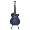 vidaXL 12 pcs conjunto de guitarra com equalizador e 6 cordas azul