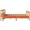vidaXL Cama sem colch&atilde;o 135x190 cm madeira pinho maci&ccedil;a castanho-mel