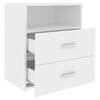 vidaXL Mesa de cabeceira 50x32x60 cm branco