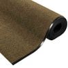 vidaXL Tapete de Entrada Marrom e Preto 120 x 400 cm Poliamida e PVC