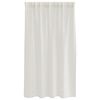 vidaXL Cortina de Voile 2 pcs Creme 140 x 140 cm Poli&eacute;ster