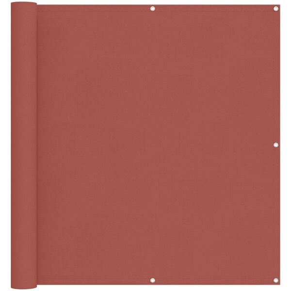 vidaXL Tela de Varanda Terracota 110 x 300 cm Tecido Oxford